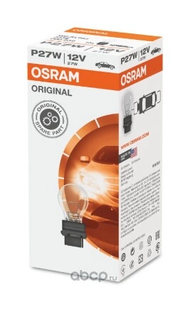 Лампа 12V P27W 27W OSRAM ORIGINAL LINE 1 шт. картон купить 128 ₽