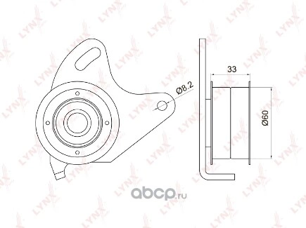Ролик натяжной ГРМ LYNXauto купить 1 427 ₽
