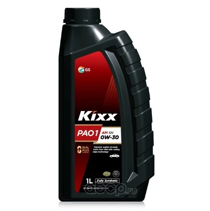 Масло моторное KIXX PAO 1 0W-30 синтетическое 1 л купить 1 645 ₽