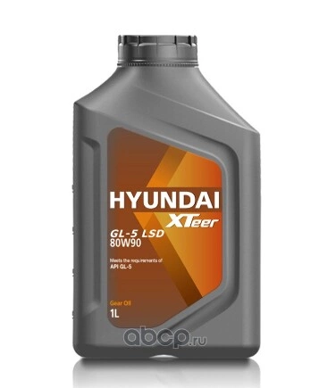 Масло трансмиссионное Hyundai Xteer Gear Oil-5 LSD 80W90 1 л купить 712 ₽