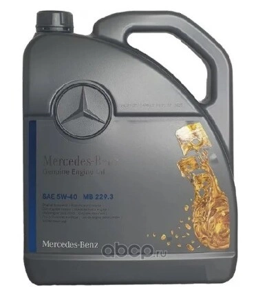 Масло моторное MERCEDES-BENZ MB 229.3 5W-40 5 л A000 989 85 06 13 AAEW купить 6 474 ₽