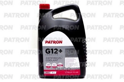 Антифриз PATRON RED G12+ готовый -40C красный 5 кг купить 1 380 ₽