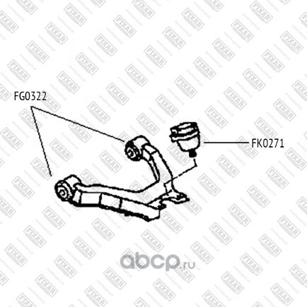 Опора шаровая верхняя MITSUBISHI Pajero/Montero 00-> FIXAR купить 895 ₽