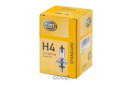 Лампа 12V H4 55/60W HELLA Standart 1 шт. картон купить 165 ₽