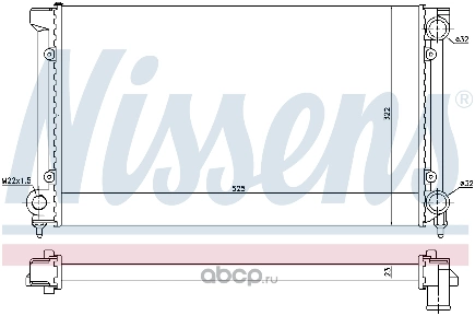Радиатор основной NISSENS купить 5 771 ₽