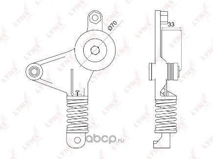 Натяжитель с роликом / приводной LYNXauto купить 5 398 ₽