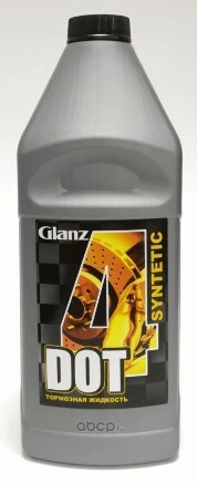 Жидкость тормозная GLANZ Synthetic DOT4 910 гр купить 244 ₽