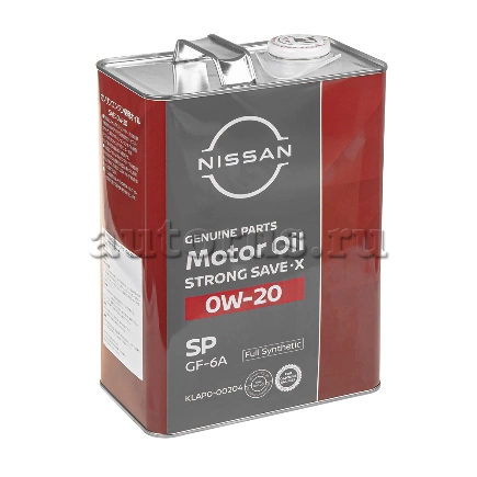 Масло моторное NISSAN 0W-20 4 л купить 5 742 ₽