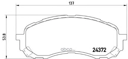 Колодки торм.пер. BREMBO купить 3 335 ₽