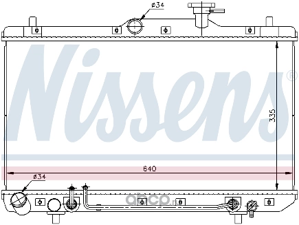 Радиатор основной NISSENS купить 10 012 ₽