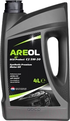 Масло моторное AREOL Eco Protect C2 5W-30 синтетика 4 л купить 3 162 ₽