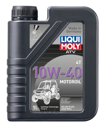 3013 LiquiMoly НС-синт. мот.масло д/4-т.мотоц. ATV 4T Motoroil 10W-40 SN Plus MA2 (1л) купить 1 042 ₽