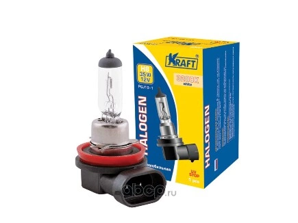 Лампа 12V H8 35W PGJ19-1 KRAFT 1 шт. картон купить 824 ₽