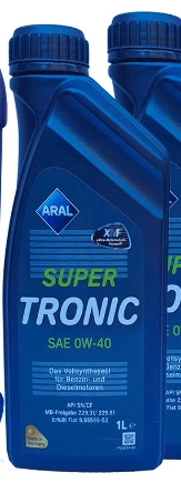 Масло моторное ARAL Super Tronic 0W-40 синтетика 1 л купить 1 649 ₽