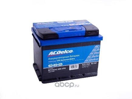 Аккумулятор ACDelco 60 А/ч обратная R+ 242x175x190 EN620 А купить 8 710 ₽