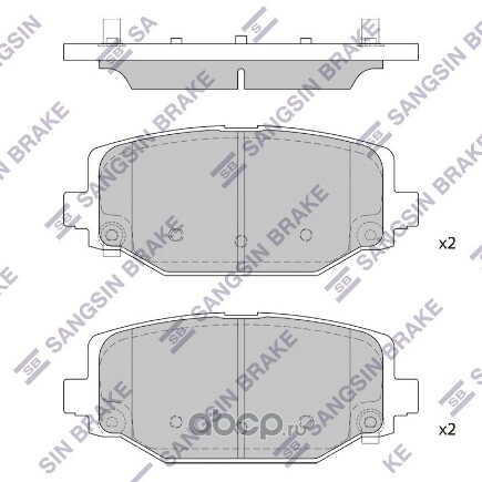 Колодки тормозные SANGSIN BRAKE купить 2 395 ₽