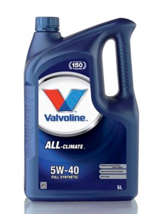 Масло моторное Valvoline ALL CLIMATE 5W-40 синтетика 5 л купить 4 486 ₽