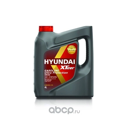 Масло моторное Hyundai Xteer Gasoline Ultra Protection 0W-30 4 л купить 3 531 ₽