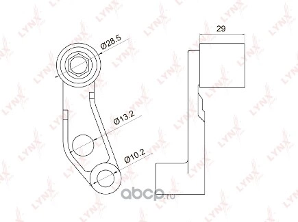 Направляющий ролик грм LYNXauto купить 889 ₽