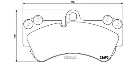 Колодки торм.пер. BREMBO купить 11 777 ₽