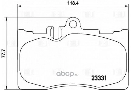 Колодки торм. для а/м Lexus LS (00-) 4.3i диск. перед. (в компл. с датчиком) TRIALLI купить 2 443 ₽