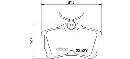 Колодки тормозные задние BREMBO купить 2 880 ₽