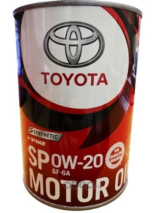 Масло моторное TOYOTA MOTOR OIL SP 0W-20 1 л купить 2 632 ₽