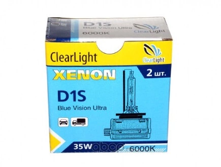 Лампа ксеноновая D1S 6000K ClearLight 2 шт. купить 1 545 ₽