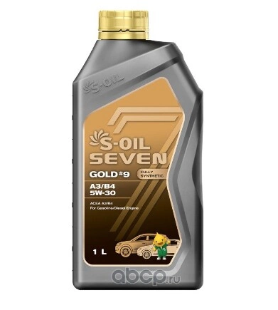 Масло моторное SEVEN GOLD #9 A3/B4 5W-30 1л S-OIL купить 711 ₽