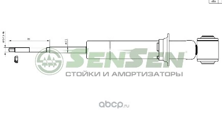 Амортизатор задний L=R (газ.) OPEL VECTRA B SENSEN купить 2 175 ₽