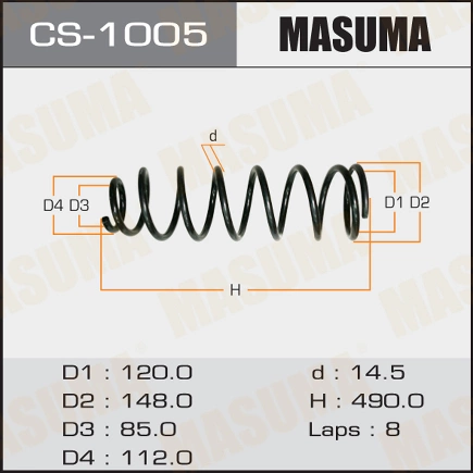 Пружина передняя TOYOTA LAND CRUISER MASUMA купить 3 582 ₽