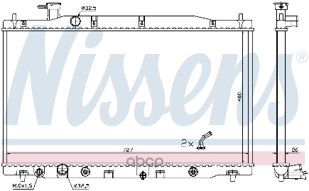 Радиатор основной NISSENS купить 17 763 ₽