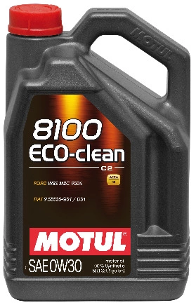 Масло моторное Motul 8100 Eco-clean 0W-30 синтетическое 5 л купить 9 156 ₽