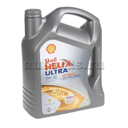 Масло моторное SHELL Helix Ultra ECT Multi 5W-30 синтетическое 5 л купить 5 757 ₽