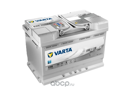 Аккумулятор VARTA Silver Dynamic AGM 70 А/ч обратная R+ E39 278x175x190 EN760 А купить 27 646 ₽