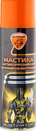 Антикоррозийная мастика полимерно-битумная аэрозоль 650 мл ELTRANS купить 349 ₽