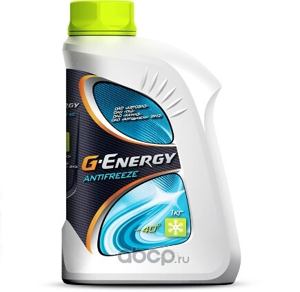 Антифриз G-Energy 40 G11 готовый -40 зеленый 1 кг купить 202 ₽