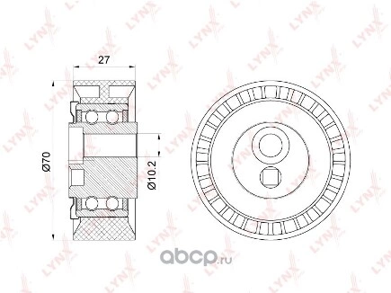 Натяжной ролик приводной LYNXauto купить 1 766 ₽
