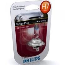 Лампа 12V H7 55W +60% PHILIPS VisionPlus 1 шт. блистер купить 1 511 ₽