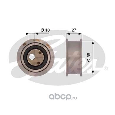 Ролик натяжитель ремня ВАЗ 2105,08-09, 1118, 2190 н/о GATES купить 2 180 ₽