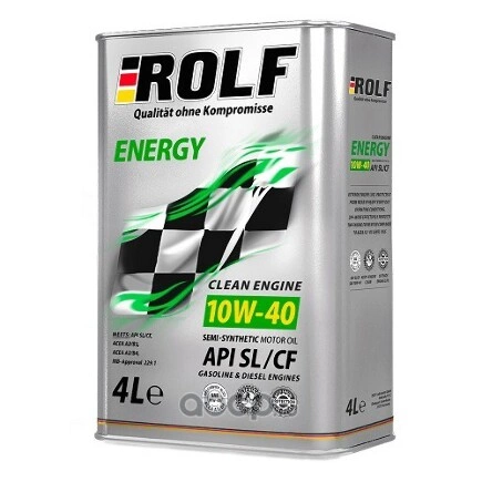 Масло моторное ROLF ENERGY 10W-40 полусинтетическое 4 л купить 2 123 ₽