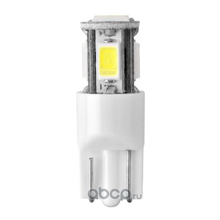 Лампа светодиодная 12V T10 2W W2,1x9,5d Маяк WHITE 1 шт. картон купить 111 ₽