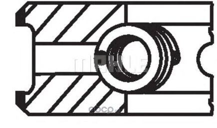 Кольца поршневые (комплект на 1 цилиндр) VAG+Skoda /D=81mm STD+0,5mm KNECHT/MAHLE купить 3 526 ₽