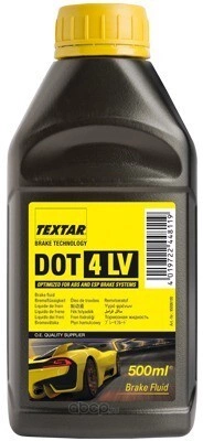 Жидкость тормозная TEXTAR Brake Fluid DOT4 0,5 л купить 802 ₽