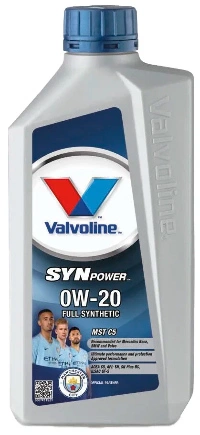 Масло моторное Valvoline SYNPOWER MST C5 0W-20 синтетика 1 л купить 1 318 ₽