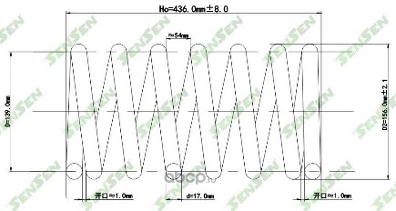 Пружина подвески задней Nissan Pathfinder 4.0/2.5DCi 05> SENSEN купить 2 741 ₽