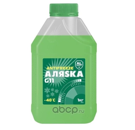 Антифриз Аляска -40 Green G11 готовый -40C зеленый 1 л купить 135 ₽