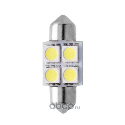 Лампа светодиодная 12 V SV 8.5-4SMD белая салонная (пальчиковая) Маяк купить 111 ₽