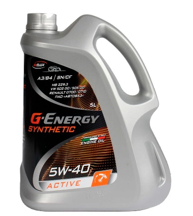 Масло моторное G-Energy Synthetic Active 5W-40 5 л купить 2 720 ₽