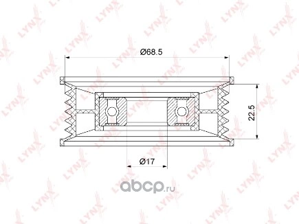 Ролик направляющий / приводной LYNXauto купить 1 077 ₽